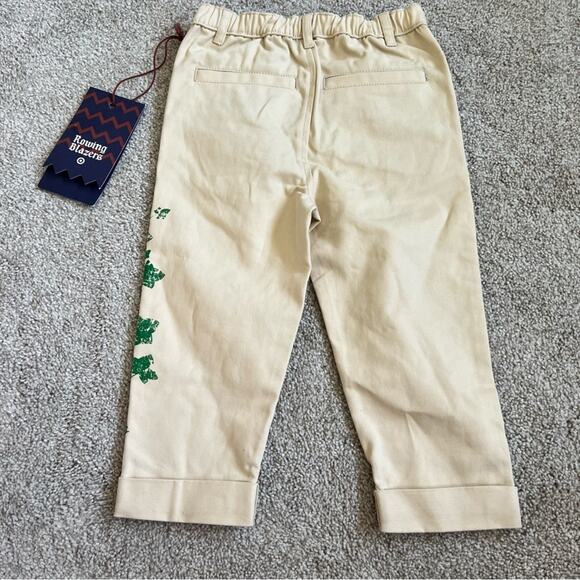 NWT Rowing Blazers Kids Toddler Floral Printed Pant,Khaki Size 2T - Picture 2 of 14